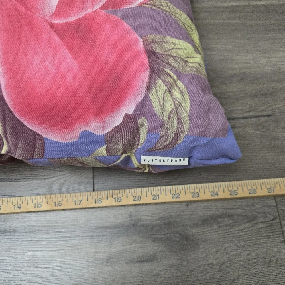 Pottery Barn Vintage Floral Accent Pillow  Decore Cottage Feminine Garden Party